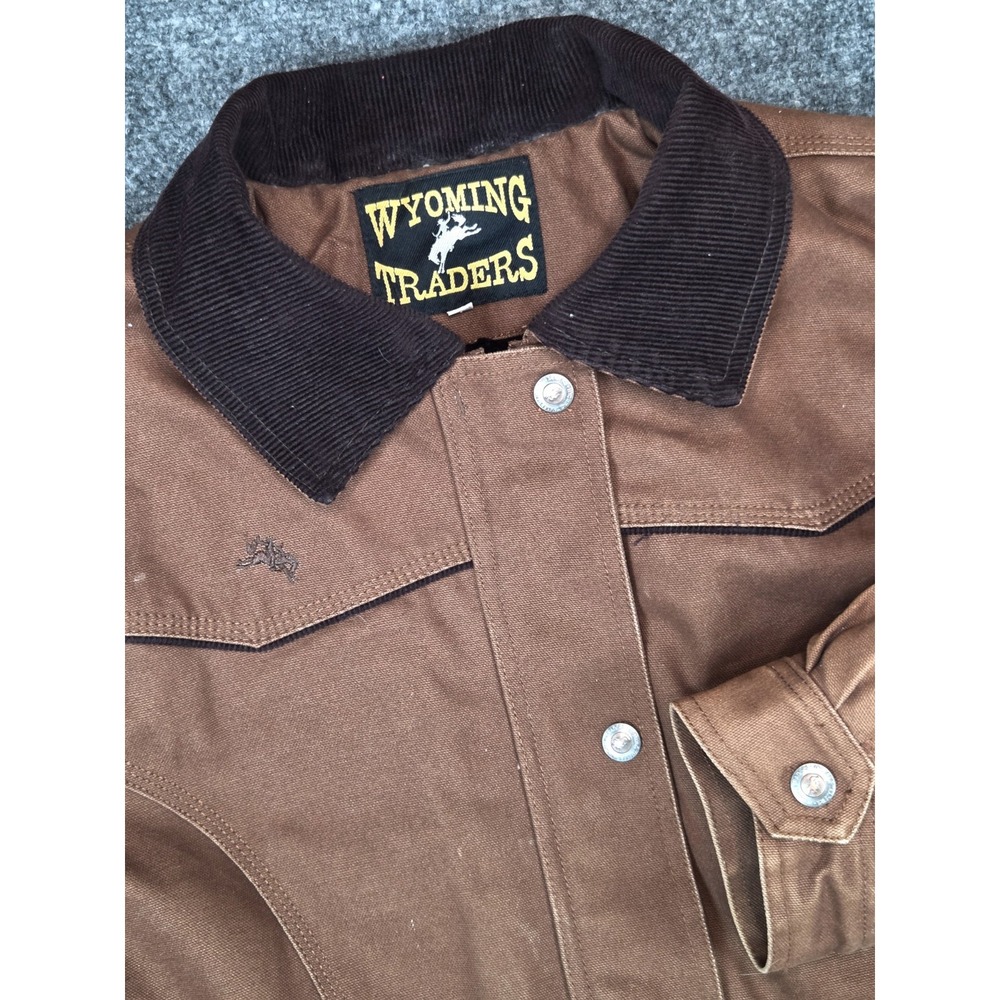 Wyoming Traders‎ Shoshone Canvas Jacket Womens L Brown Western